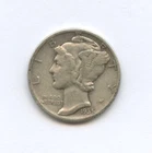 1935  Mercury Dime - 90% Silver - Free Shipping