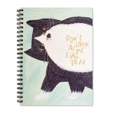 Lemical 9" x 12" Sketch Book, 40 Sheets Spiral light blue cover with cat