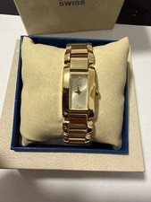 Esq By Movado Womes Quartz Gold-Tone Wristwatch