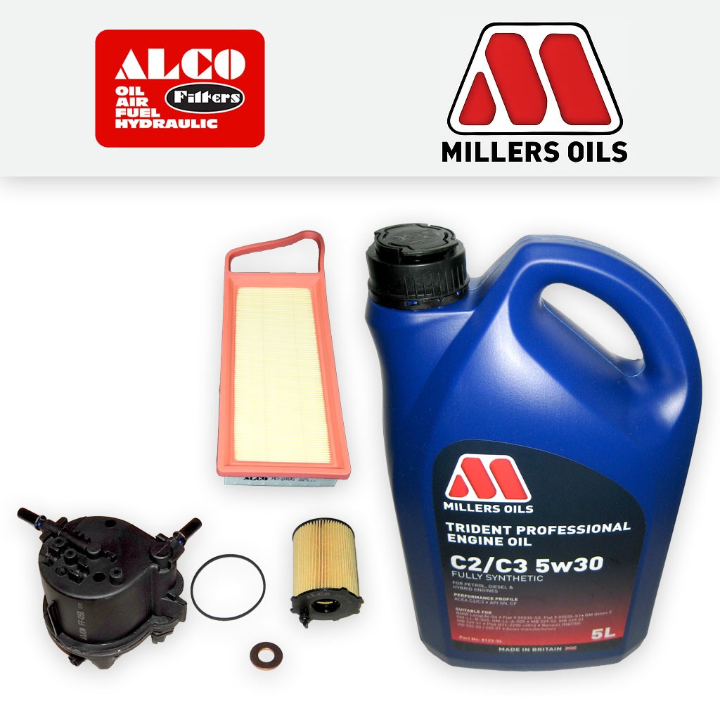 SERVICE KIT for CITROEN C3 1.4 HDI 8V OIL AIR FUEL FILTER +C2/C3 OIL (2002-2011)