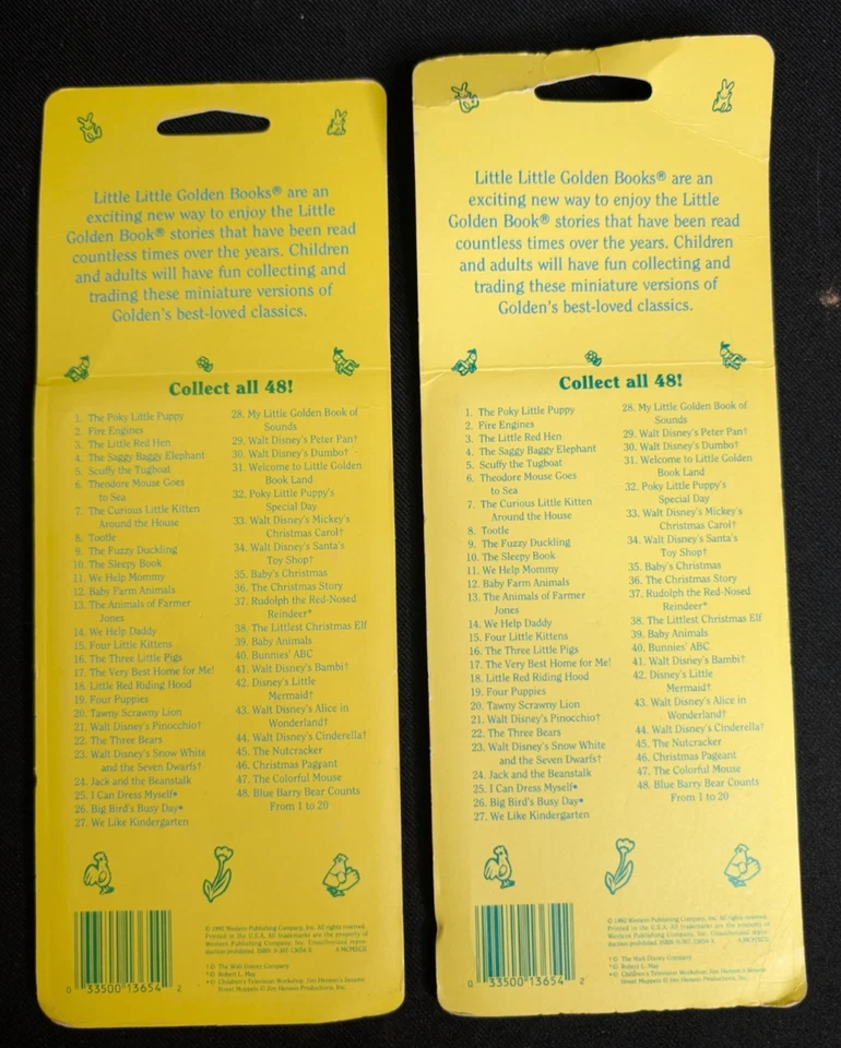 Miniature Little Golden Book Set #33 34 35 36 Christmas Disney NEW NOS - Image 4 of 4