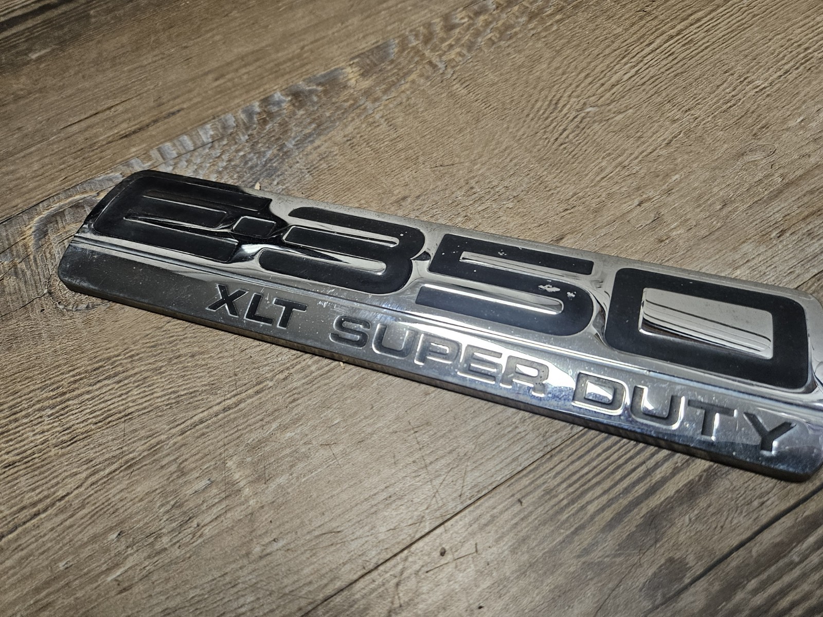 2008-2014 Ford E-350 XLT Superduty Van Rear Door Emblem OEM E-Series  thumbnail 2