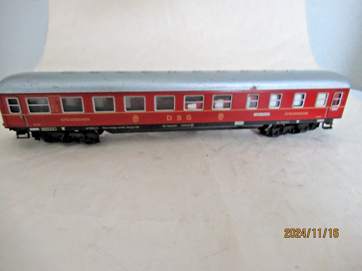 Lot De 8 Wagons Marklin HO Anciens (années 1950) - Métal - Occasion
