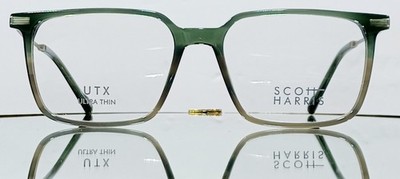SCOTT HARRIS SHX-016 C3 Eyeglasses PINE GRADIENT/SILVER New Plastic 55-17-145
