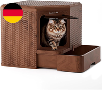 Gardner Pet Katzentoilette, 50 X 50 X 50 Cm, Katzenklo Mit Ausziehbares Tablett,