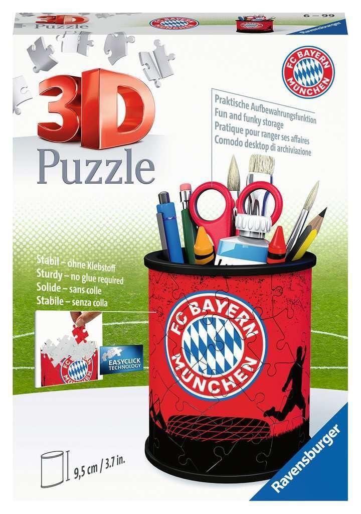 Puzzle 3D Ravensburger 11215 pot à crayons FC Bayern Munich de 57 pièces