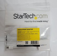 StarTech Mini DisplayPort to VGA Video Adapter White MDISPLAYPORT-VGAW  New