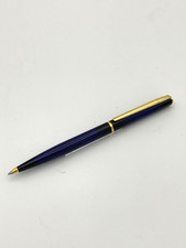 vintage Elysee En Vogue twist ballpoint pen in laque lapis blue black marble box