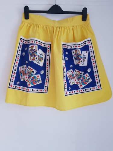 Vintage 1950's St Michaels Playing Cards Waist Apron, One Size UK 10-14 New - Picture 2 of 12