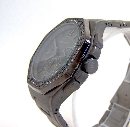 Michael Kors Damenuhr Gunmetal Chronograph MK5506 $ 275 neu FEHLER - Bild 5 von 9