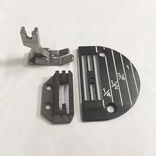 SINGLE NEEDLE SEWING MACHINE PLATE, FOOT, FEEDDOG. HVY.