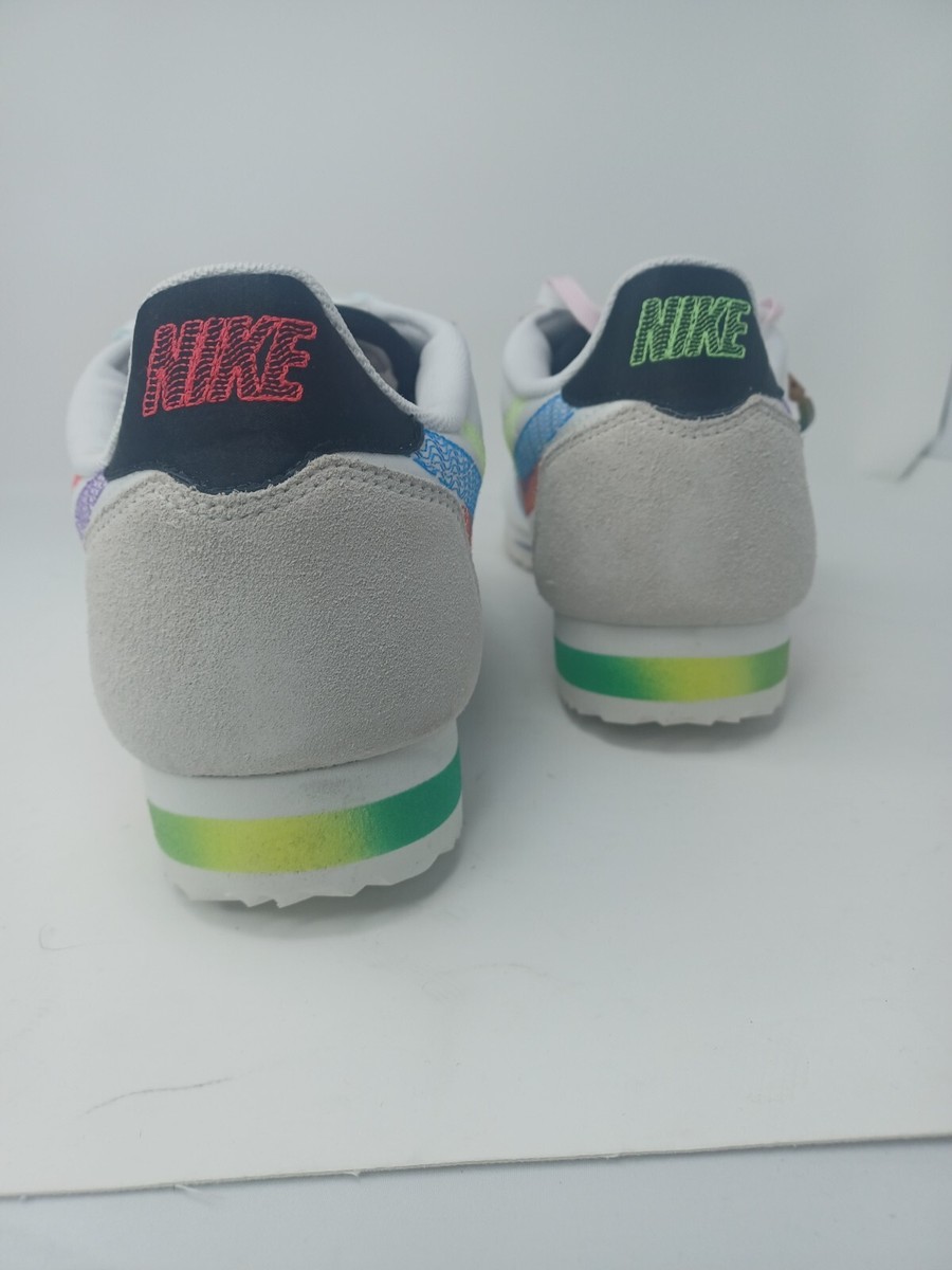 NEW Nike Cortez Be True 2022 DR5491 100 Rainbow White Unisex 12 M