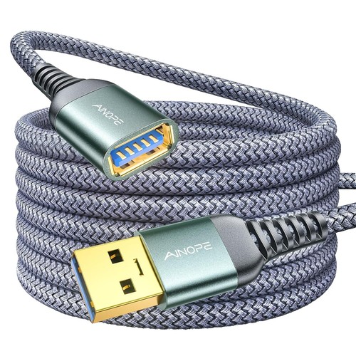 KNTK 25' AC Power Cable Extension NEMA 5-15P to NEMA 5-15R 16AWG