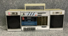 Vintage Sony CFS-3000 FM/AM Stereo Cassette Recorder Boombox Retro Black