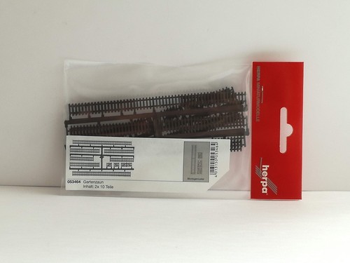 Garden fence, 20 pieces - 1:87 (Herpa item: 053464) | Zustand: New