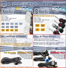 Stark Hid Xenon Replacement Bulbs Pair Only For Hid Kit - Single Dual Bixenon