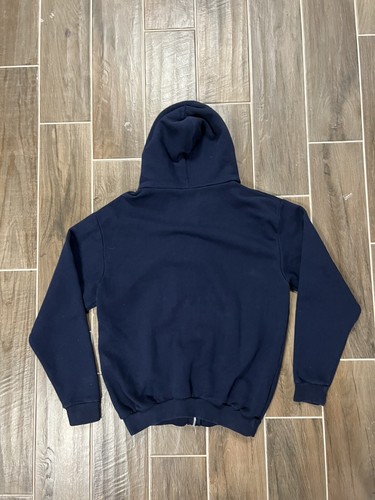 Giacca cotone vintage Walt Disney World blu navy con zip taglia large - Foto 2 di 6