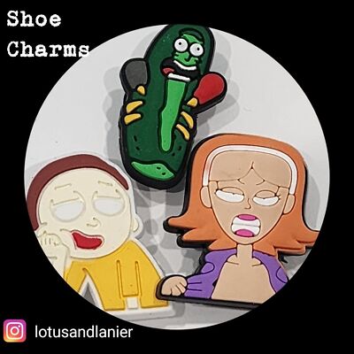 Shoe Charms ''Rick & Morty'' Charms Set of 3