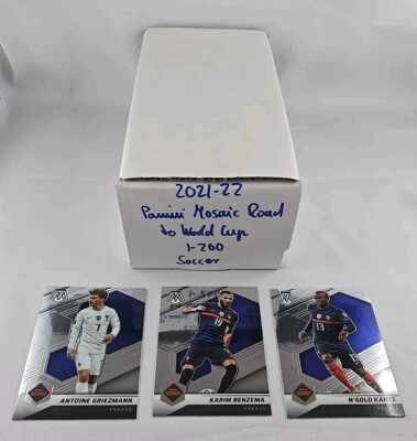2021-22 Panini Mosaic Road To World Cup Qatar  Fussball Baseset KOMPLETT  1-200