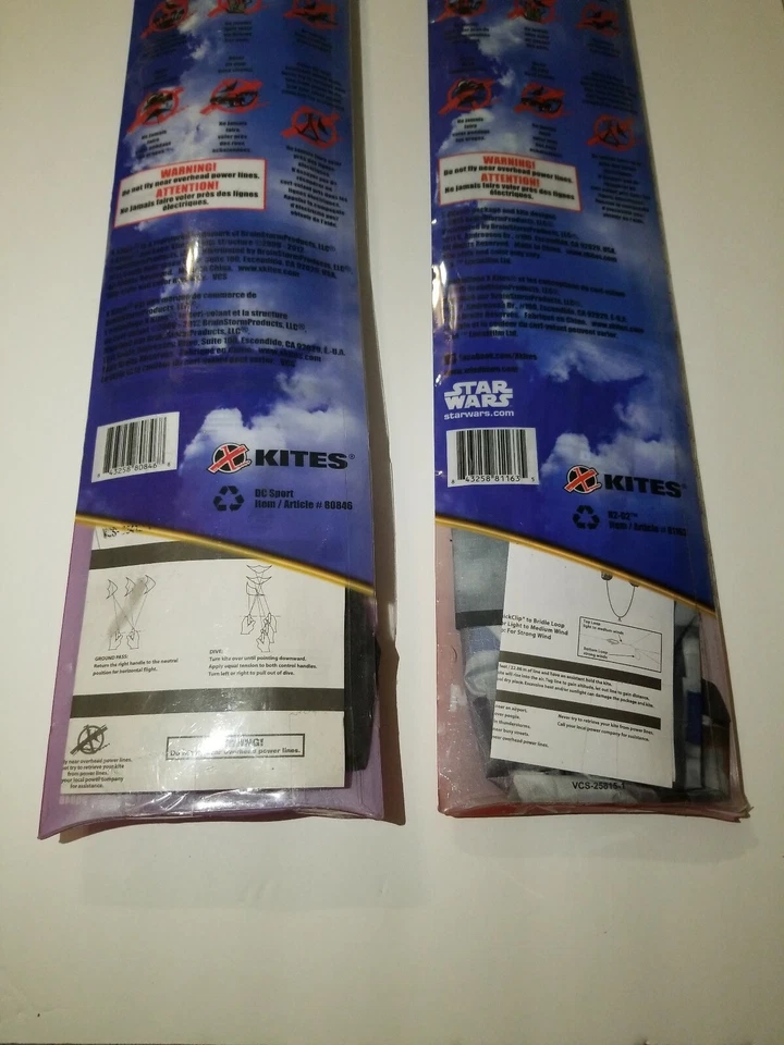 X cometas Star Wars R2-D2 y DC cometa deportiva de lujo nailon alta nueva en paquete  Foto 4 de 4