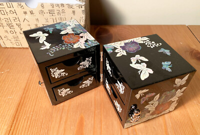 JEWEL BOX～NAOKO SINGLES COLLECTION nib korean najeonchilgi raden mother-of-pearl lacquerware jewelry