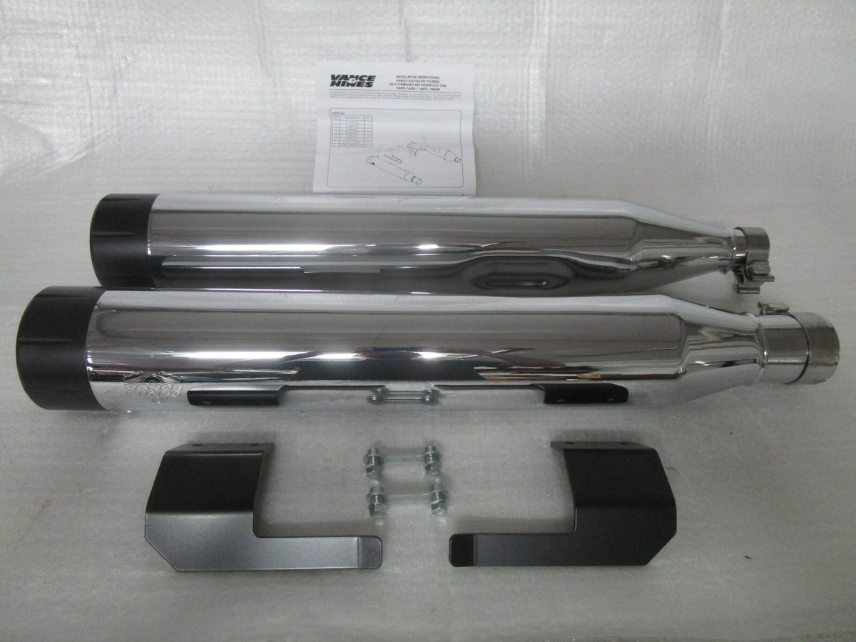 Vance & Hines - 16670 - Oversized 450 Raider Slip-Ons, Chrome