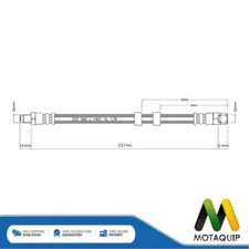 Fits Volvo V70 C70 940 850 740 960 S70 V90 760 S90 Brake Hose Front Motaquip