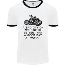 T-shirt uomo A Bad Day on My Bike motociclista motociclista
