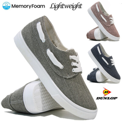 DAMEN MEMORY FOAM FREIZEIT LEINWAND WANDERN SOMMER PLIMSOLLS TRAINER PUMPS SCHUHE