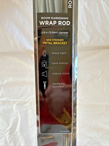 Eclipse EC Wrap Around Window Curtain Rod, 28-48", Expresso - Zdjęcie 7 z 15