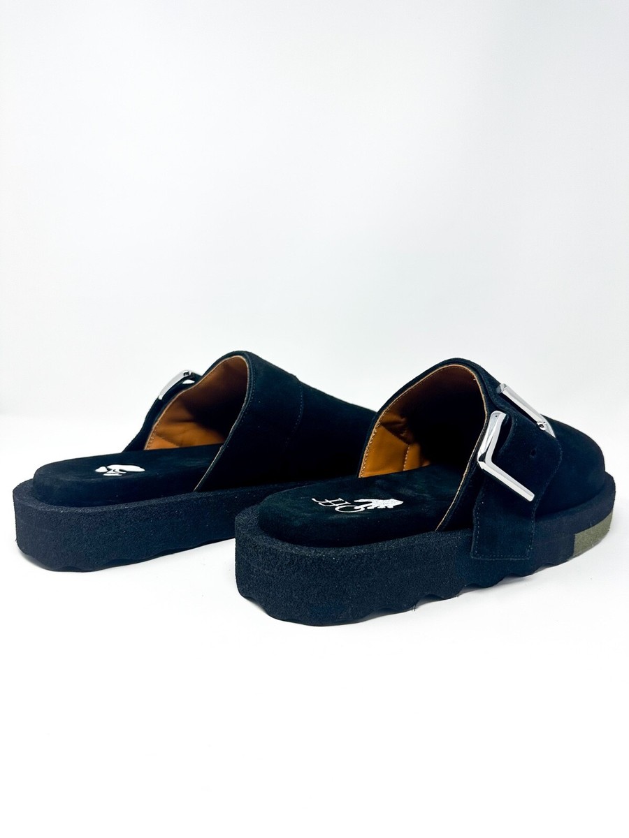 サンダル Off-White SS21 COMFORT SLIPPERS (OMIC003_S21LEA0016010) OFF-WHITE Vulc Low Black White Arrow SS21 Men's