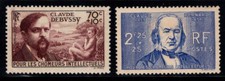 France 1939 Yv. 437, 439 Neuf * MH 100% personnalité