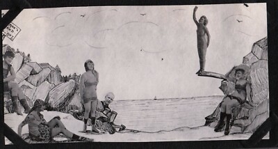 VINTAGE GIRLS SWIMMING FASHION POTTENGER