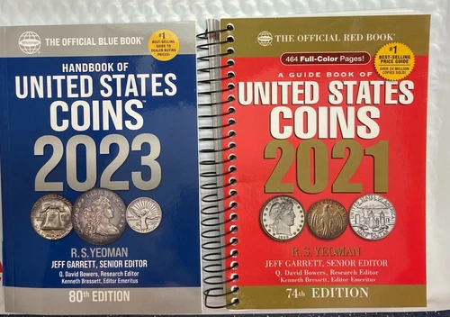 2021 - SPIRAL BOUND RED BOOK & 2023 - BLUE BOOK ****2 BOOK COMBO***** SPECIAL  