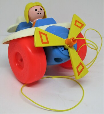 #ad #ad Vintage 1980 Fisher Price Pull A Long Airplane. $12.99
