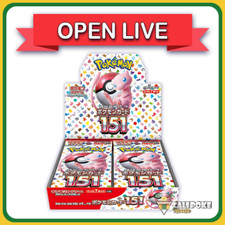 Open Live Pokemon TCG 151 Booster Box Scarlet Violet sv2a Japanese Sealed