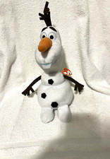 TY Disney Frozen Olaf Beanie Buddies Glitter Sparkles 13" Plush Stuffed Snowman