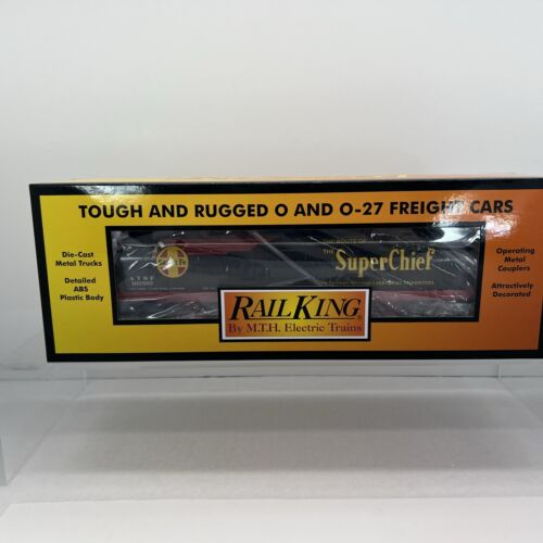 MTH RailKing 30-75721 Santa Fe Black Bonnet 4-Bay Cylindrical Hopper New O Rare - Picture 11 of 14
