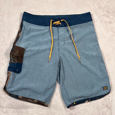Billabong Board Shorts Mens 29 Waist Blue Recycler Pro Quick Dry