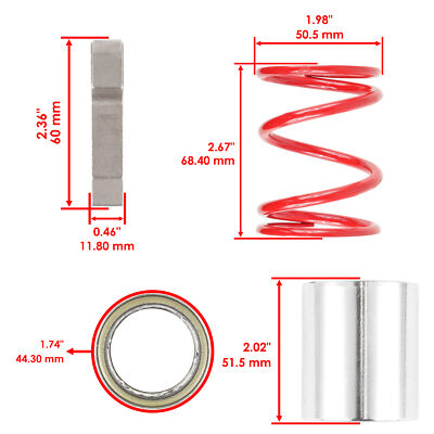 Primary Drive Clutch Rebuild Kit For Polaris Trail Boss Cch | Meses Sin Interés - Foto 3