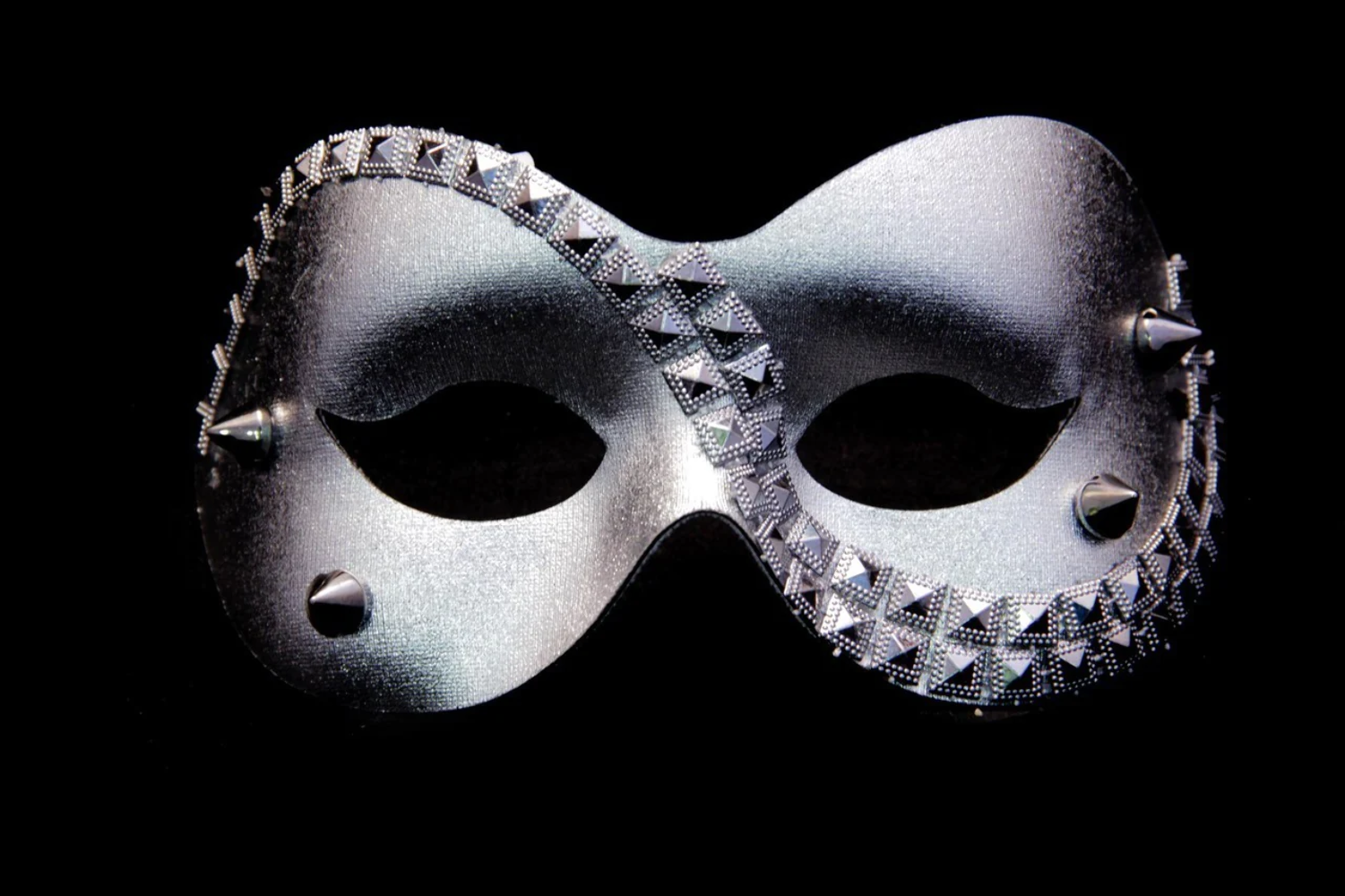 Hematite Eye Mask - Silver-image