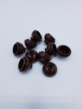 LEGO LOT 10 X DOME 2X2 INVERTED W ONE STUD DARK BROWN REF 15395 / 6174246 *NEUF*