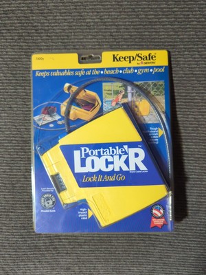 Vintage Portable LockR Keep Safe Sentry 7300y Lock It and Go.  New in package