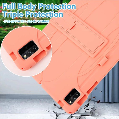 For Samsung Galaxy Tab S7 FE S7+ S8+ 12.4" Case Soft Silicone Stand Cover Strap - Picture 6 of 47