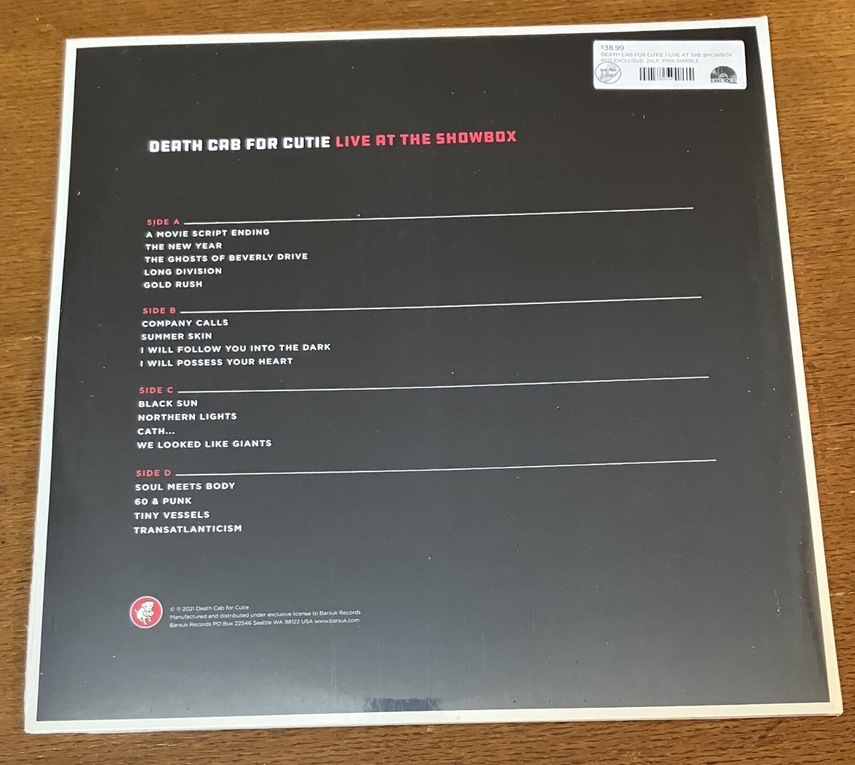 【限定】KEYTALK Limited to sale at venues CD Live at the Showbox by Death Cab for Cutie (Record, 2024