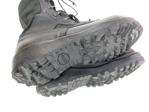 Belleville Black Leather Combat Boots Mens Size 5 W ASTM F 2413-05 Steel Toe - Picture 5 of 10