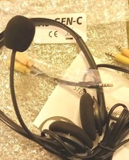 HS-GEN-C Stereo Communication Wired Headset with Rotating Boom Microphone