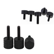 M4 10-D 10 6 Knurled Thumb Screw Steel Hand Turn Knob Bolt For Camera Len - 10Pc