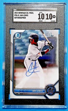 2022 Bowman Chrome Prospects #CPA-IL *Ian Lewis* Autograph RC SGC Gem Mt. 10