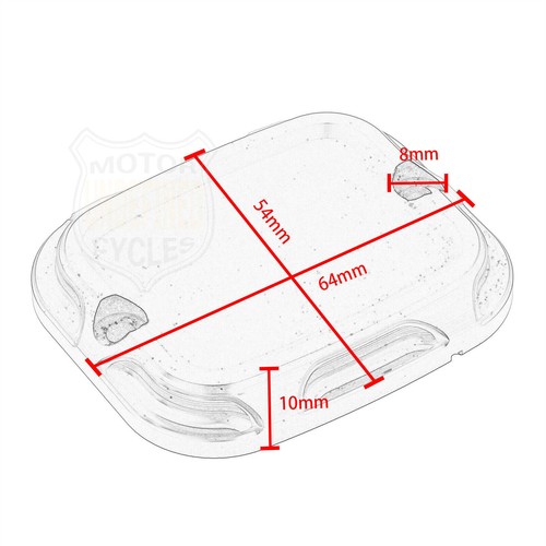 Chrome Front Brake Master Cylinder Cover For Harley Dyna Softail Road Glide FLTR - Picture 7 of 7